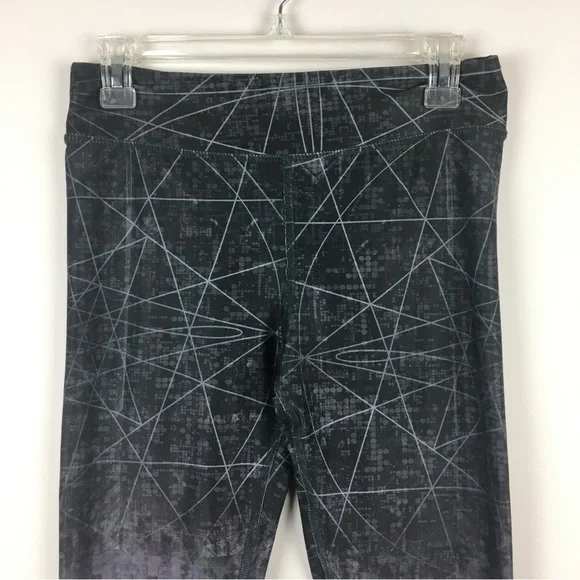 Evolution and Creation Active Gray Tie Dye Geometric Stretch Leggings Medium - Picture 2 of 9